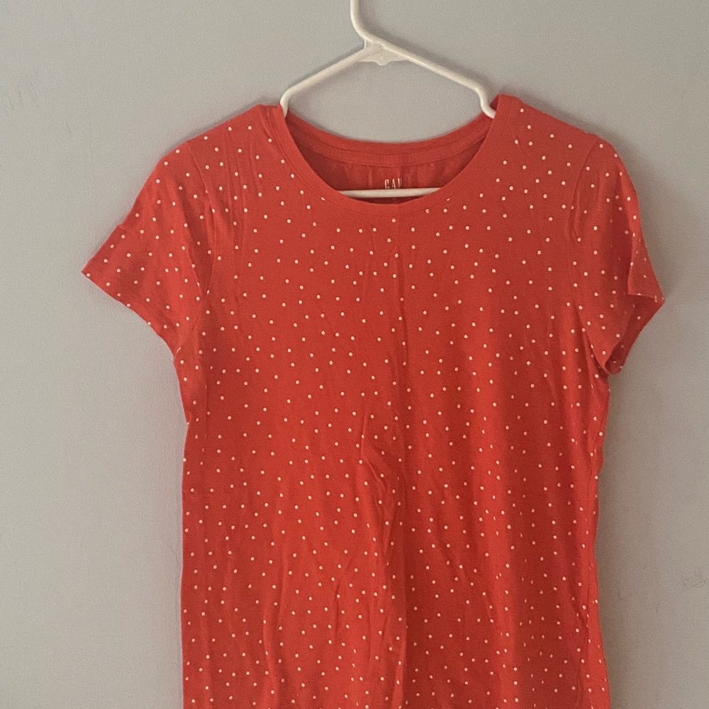GAP Coral Polka Dot Women's Top